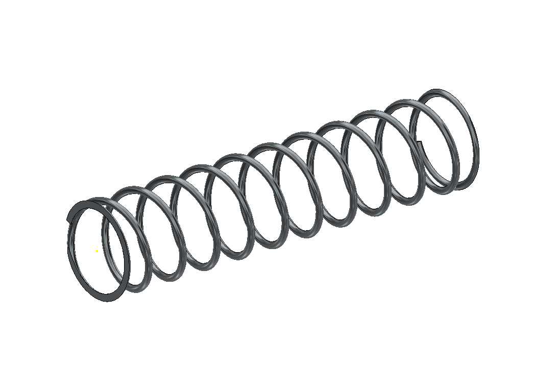 Druckfeder 3,6mm/54mm/230mm,7 Windungen, rostfrei, Enden angelegt u. geschliffen Druckfeder 3,6mm/54mm/230mm,7 Windungen, rostfrei, Enden angelegt u. geschliffen
