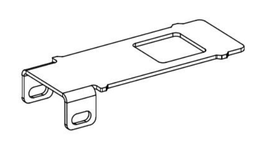 Auslöseklappe 4-Kant Fußhalter, Hardox, galvanisch verzinkt