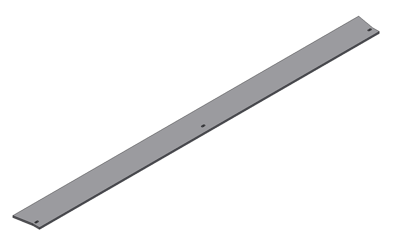 Schürfleiste - geschweißt -  200 cm, HB 400, 10mm stark, 140mm breit Schürfleiste - geschweißt -  200 cm, HB 400, 10mm stark, 140mm breit