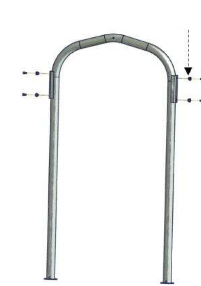 Einhängezapfen für Sani Top, Ø25/Ø17/Ø10,5/L=20mm, verzinkt