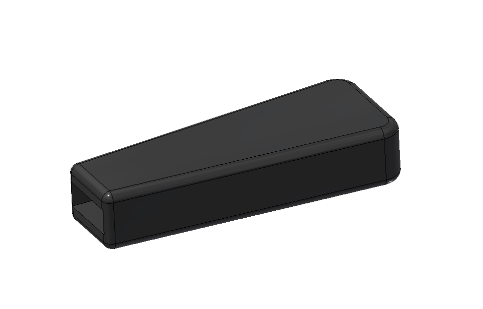 Griff PVC für Flachmaterial 15x6, L=70, schwarz / C=29, D=14, P=66, MPV/29x70  Griff PVC für Flachmaterial 15x6, L=70, schwarz / C=29, D=14, P=66, MPV/29x70